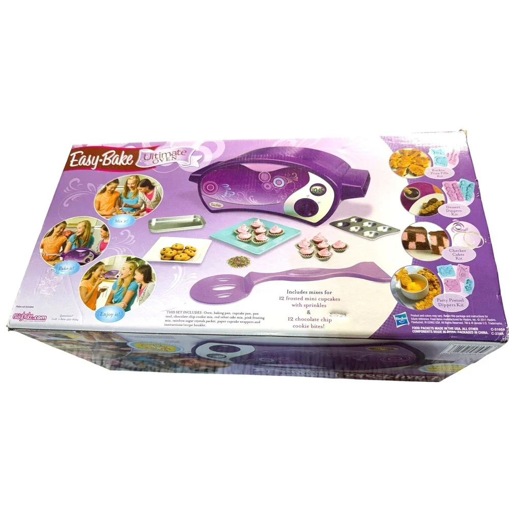 Hasbro Easy-Bake Ultimate Oven Purple Electric Toy Baking Set Model 93404 Pan